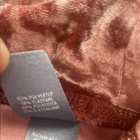 Aerie Velvet Leggings Pink midrise full length pants - Picture 4 of 5